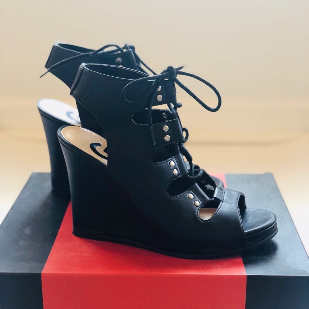 G by Guess Lace Up Wedge
